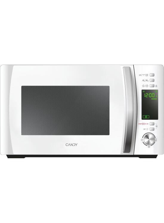 Candy X-Range CMXG20DW, Microondas con Grill, 20L, 1050W, 5 Niveles Potencia, Digital, 40 Programas, Bloqueo Seguridad, Plato 25,5CM, Grill Rack, Express Cooking, Temporizador, App simply-Fi, Blanco