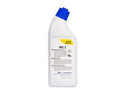 WC-1: Desincrustante inodoros. Potente limpiador de carácter ácido para limpieza de inodoros. 750 ml