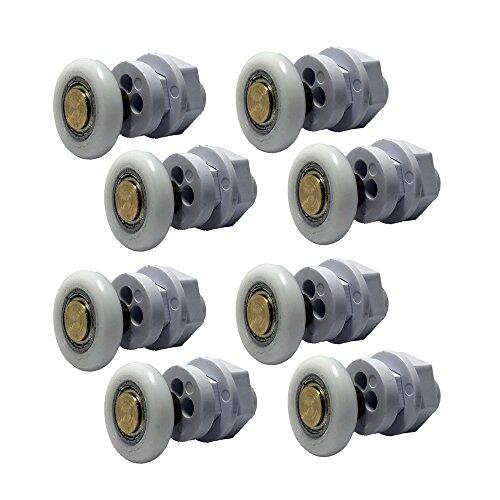 Set of 8 puertas de ducha rodillos 301 – 12 – 25 – 8