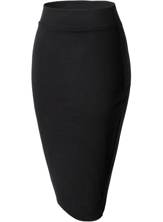 Urban GoCo Mujeres Falda Midi Lápiz Cintura Alta Elasticidad Bodycon Tubo Falda Oficina