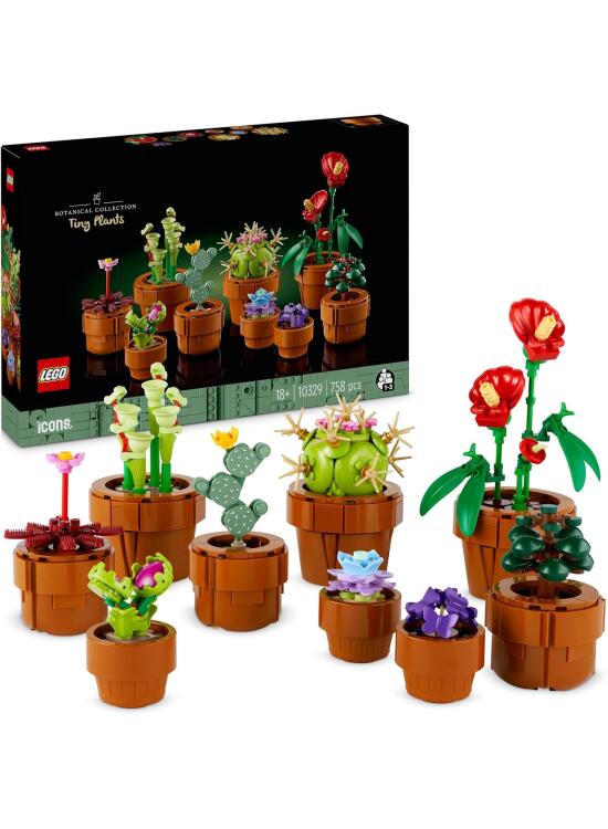 Construcción y Decoración: El Set LEGO de Plantas Diminutas