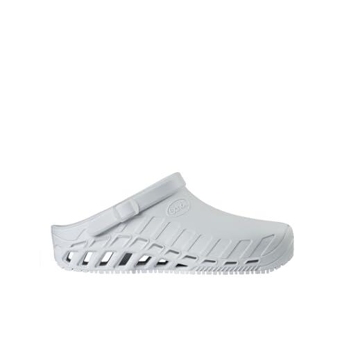 Scholl - Clog Evo, Zuecos Sanitarios Profesionales, Unisex - Adulto, Blanco, 39/40 EU