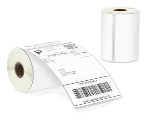 BETCKEY - 2 Rollos S0904980 Etiquetas Adhesivas, 104mm x 159mm, 440 Etiquetas Extragrandes de Envío para LabelWriter 4XL, No se aplica 550 o 5XL