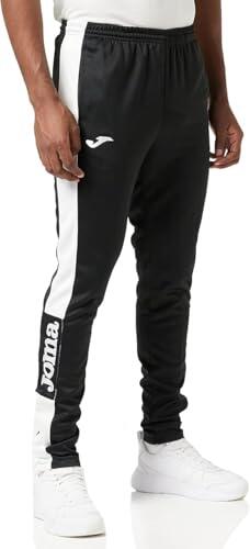 Joma Championship IV Pantalones, Hombre, Negro/Blanco (Black/White), S