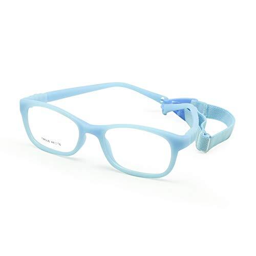 EnzoDate Anteojos flexibles para niños Tamaño de montura 44/16 Gafas TR90 para niños, sin tornillos, luz segura irrompible Gafas ópticas para niños y niñas durante 2-3 años