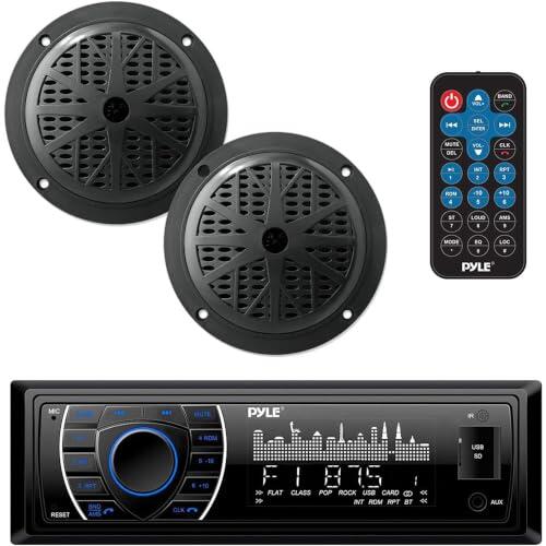 Actualiza el audio de tu embarcación con el receptor marino Bluetooth y altavoces Pyle