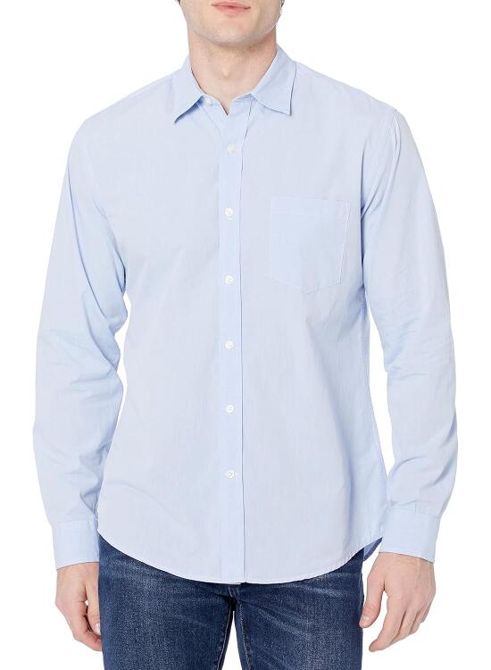 Análisis de la Camisa de Popelina de Manga Larga para Hombre