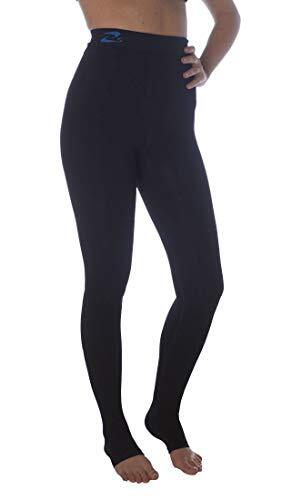 CzSalus Pantalón, Mallas adelgazantes de compresión K1 para lipedema y linfedema (Negro, S)