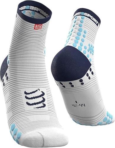 COMPRESSPORT Calcetines para Correr - Pro Racing Socks V3 Run High - Prevención de ampollas - Amortiguación y transpirabilidad - Correr y triatlón - para Entrenamiento y competición - Ligeros