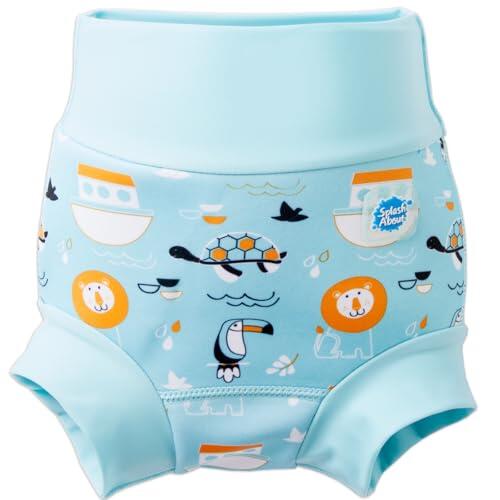 Splash About Happy Nappy Pañal de Baño Reutilizable - Noah's Ark 6-12 Meses