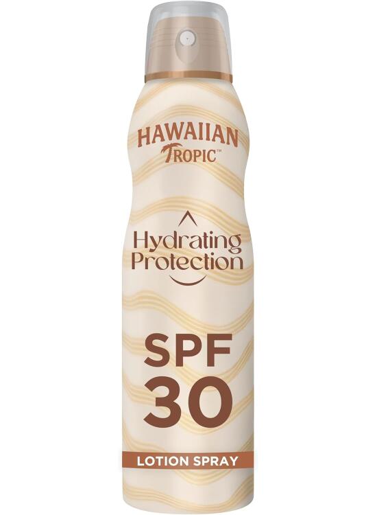 Hawaiian Tropic Bruma Silk Hydration Air Soft - Loción Solar Protectora en Spray de Vaporización con índice SPF 30, resistente al Agua con 12 horas de protección, 177 ml, El embalaje puede variar