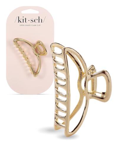 Kitsch Pinzas de metal para el pelo para mujer, duraderas y elegantes, perfectas para el uso diario y ocasiones especiales, regalo ideal para mujeres, color dorado, 1 unidad