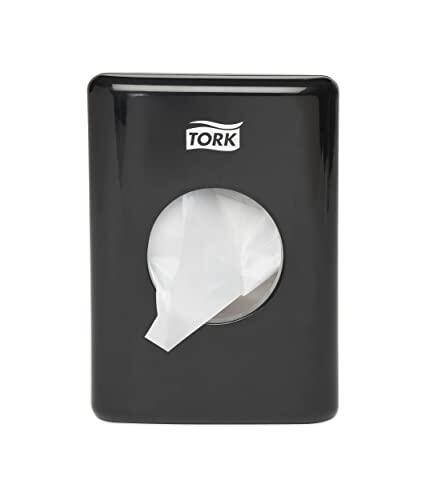 Tork 566008 Dispensador de bolsas higiénicas para el aseo / Elevation Design / Compatible con el sistema B5 / Negro