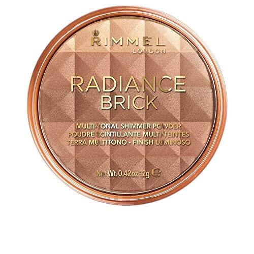 Rimmel London Shimmer Brick Bronzer Powder, Polvos bronceadores, Tono 2 - 12 g