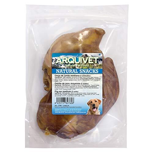 Arquivet Oreja de cerdo mediana - Natural snacks para perros - (Bolsa 2 uds)
