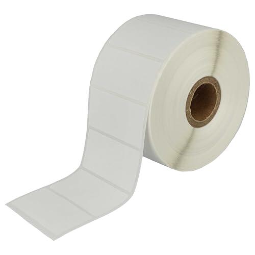 vhbw Rollo de etiquetas 51 mm x 26 mm (1552 etiquetas) compatible con Brother TD-2130, TD-4100N, TD-4100, TD-4000, TD-2130N impresora de etiquetas