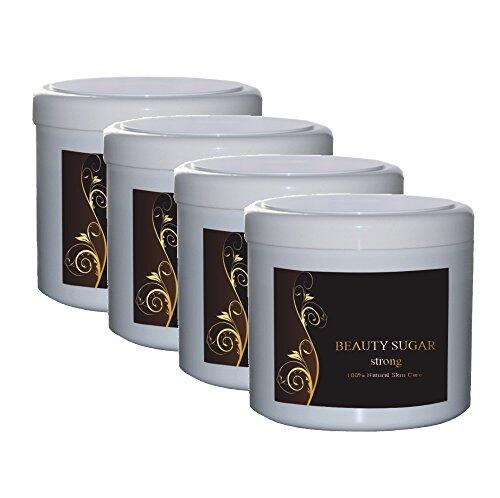 Beauty Sugar Strong Value Pack – 4 latas de 500 g Value Pack – Ganador de la prueba – Pasta de azúcar para depilación – 500 g Azúcar