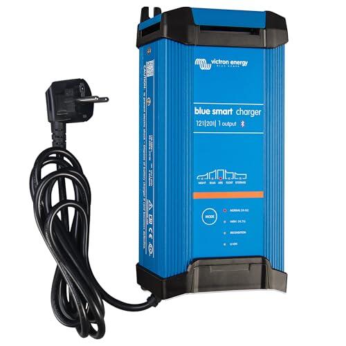 Victron Energy Blue Smart IP22 12-Voltios 20 amperios 230V, Cargador de Batería de Salida Única CEE 7/7, Bluetooth