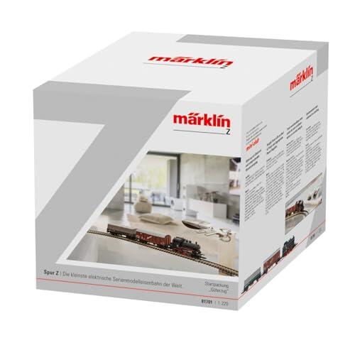 Märklin 81701 - Kit de Lanzamiento de Tren de mercancías, Carril Z, Locomotora, vagones de mercancías, vías y Unidad de Control, Escala 1:220