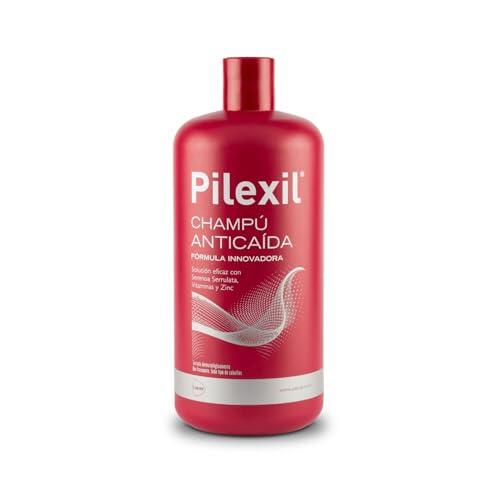 PILEXIL ANTICAIDA - Champú Anticaída 900 ml, Tratamiento de Uso Frecuente, Frena la Pérdida del Cabello, Normaliza su Ciclo, Gran Eficacia, para Hombres y Mujeres