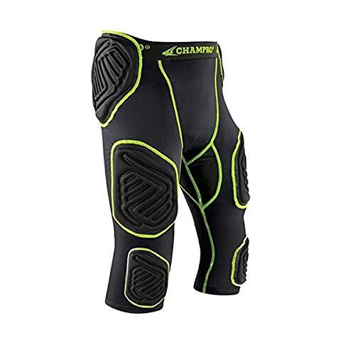 Champro Bull Rush - Faja de 7 Almohadas, Color carbón, Inserto Negro, Talla Grande