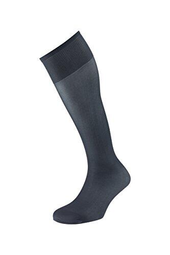 EJECUTIVO - Calcetines Clásico para hombres - Con diseño tubular extra largo - Pack de 6 pares de calcetines Talla Única - Color GRIS