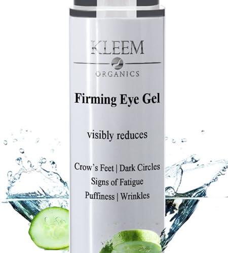 Gel- Crema Contorno de Ojos Antiedad – Reduce Arrugas, Bolsas y Ojeras – Hidratante con Ácido Hialurónico, Vitamina C, Vitamina E – Fórmula Natural para Piel Radiante y Joven – Todo Tipo de Piel