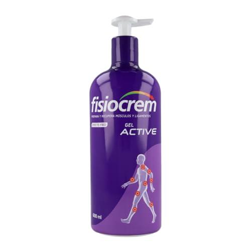 FISIOCREM GEL ACTIVE | 600ml | Preparación Músculos y Ligamentos | Vida cotidiana o ejercicio físico | Crema Masaje | Melaleuca, Árnica, Hypericum Perforatum, Calendula | Formato familiar