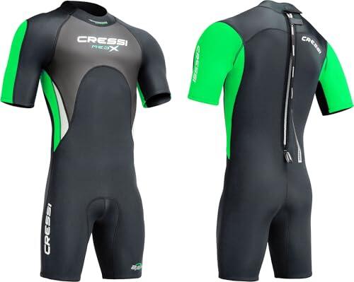 CRESSI Med X Man Shorty Wetsuit Black/Lime 2.5mm L/4