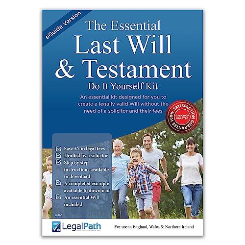 Essential Will Kit con eGuide – Última voluntad y testamento (Do It Yourself Will Kit UK) – Fácil de completar e incluye guía completa descargable de LegalPath®