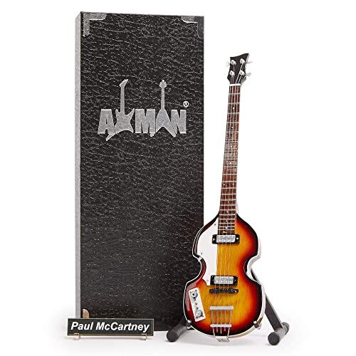 P McCartney (Beatles) - Guitarra en miniatura - Regalos musicales - Adorno hecho a mano