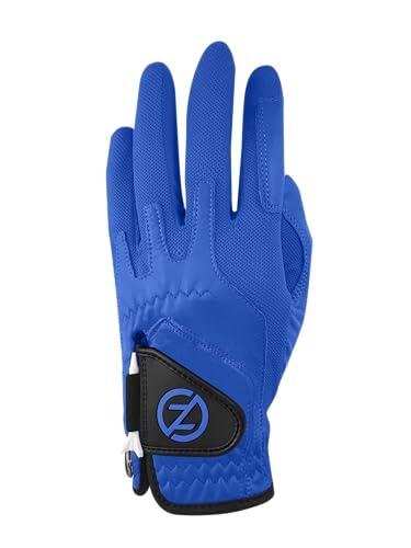 Zero Friction Cabretta Elite - Guantes de Golf para Hombre (Talla única), Color Azul