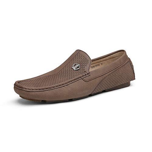 Bruno Marc Mocasines Hombre Zapatos de Vestir de Conducción Penny Zapatillas Loafers Casual Cómodos Zapatos,Size 43,Marrón,3251314