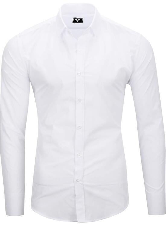 Kayhan Camisas Hombres Camisa Hombre Manga Larga Ropa Camisas de Vestir Slim fácil de Hierro Fit S M L XL XXL-6XL - Modello Uni