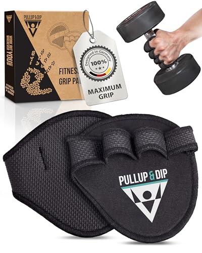 PULLUP & DIP Guantes De Agarre Fitness, Musculación, 1 Par De Almohadillas De Agarre De Neopreno, Almohadillas De Entrenamiento como Alternativa A Los Guantes De Entrenamiento para Un Agarre Máximo