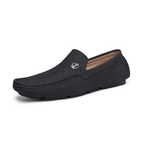Bruno Marc Mocasines Hombre Zapatos de Vestir de Conducción Penny Zapatillas Loafers Casual Cómodos Zapatos,Size 43,Negro,3251314