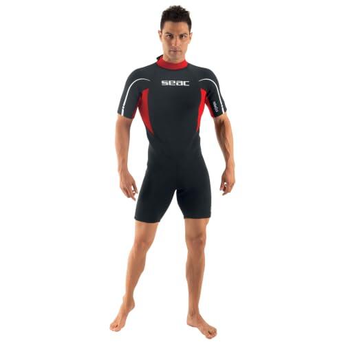 Seac Relax Shorty Hombre, traje corto de neopreno de 2,2 mm para Snorkeling, buceo y otras actividades acuáticas