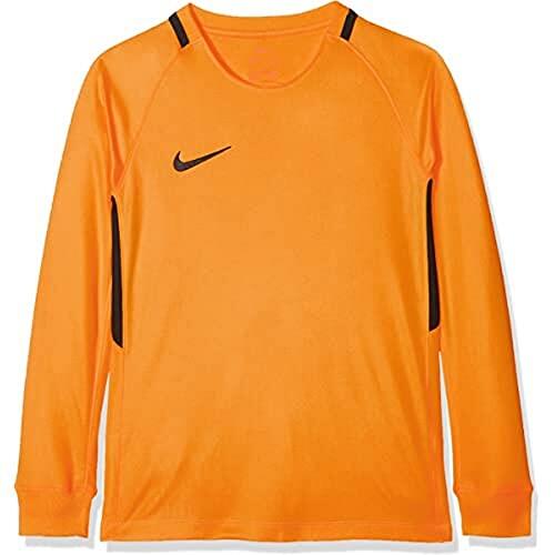 Nike Kids Park III Football Jersey Long Sleeved t-Shirt, Unisex niños, Green Strike/Black/Black/(Black), L