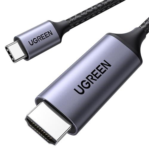 UGREEN Cable USB C a HDMI 4K@60Hz UHD USB 3.0 Adaptador Tipo C a HDMI Compatible con iPhone 17 Pro Max Air Mac mini M4/M4 Pro Air MacBook M4 Pro Max iPad Pro Air Galaxy S24(2M)