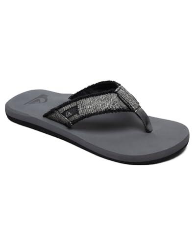 Quiksilver Monkey Abyss, Sandalia Hombre, Gris (Grey/Black/Grey Xskc), 47 EU
