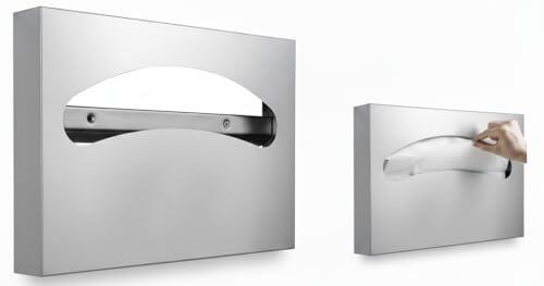Fiable Direct - Dispensador de Tapa de Inodoro (Acero Inoxidable 304, 250 Unidades por Unidad