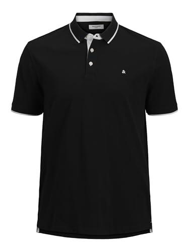Jack & Jones Jjebasic Polo Ss Noos, Polo Hombre, Negro, M