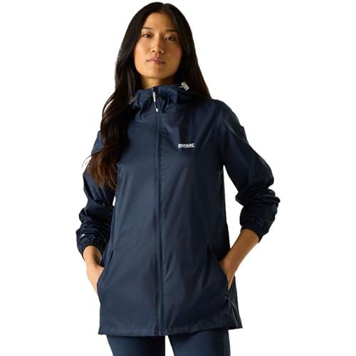 Regatta Pack-it III Chaqueta con Capucha Impermeable, Transpirable, Sin Forro Y Ligera Jackets Waterproof Shell, Mujer, Midnight, 18
