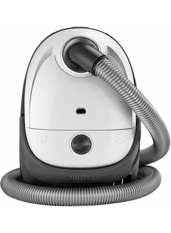 Nilfisk Aspiradora One para Suelos y Alfombras con Filtro EPA - Aspirador de Trineo Potente, Compacto y Ligero - Blanca (WB10P05A-HB15)