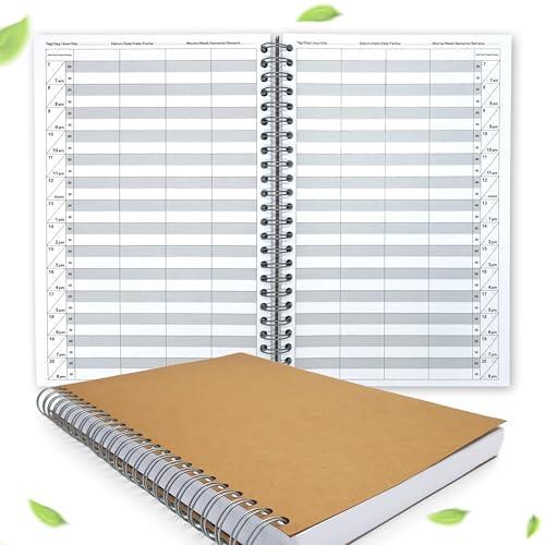 Agenda para peluquería con 1 – 10 empleados, ritmo de 15/30 minutos, para 306 días, registro libre 4 Mitarbeiter 30 Minuten Taktung