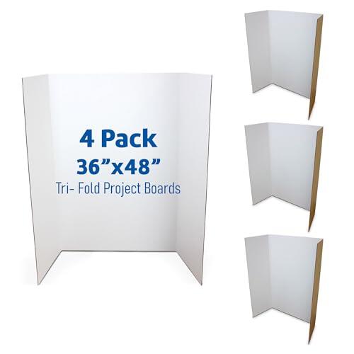 36 x 48 1 Capas Blanco Proyecto Board Pack de 4
