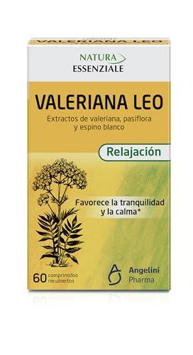 NATURA ESSENZIALE Valeriana Leo - Favorece la tranquilidad y la calma - Complemento alimenticio con extractos de valeriana, pasiflora y espino blanco. A partir de 12 años - 60 comprimidos