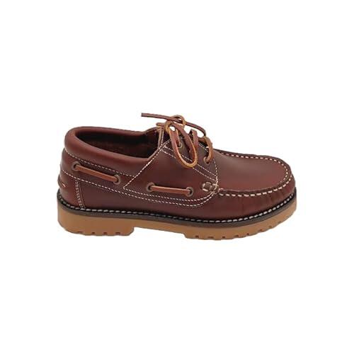 Benavente – Náuticos de Piel Clásicos para Hombre| Zapatos Náuticos con Cordones para Hombre | Suela Antideslizante | Estilo Elegante | para Uso Diario, Otoño e Invierno