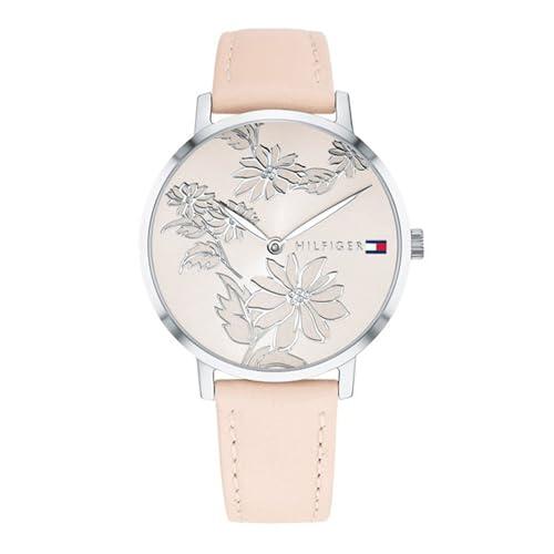 Tommy Hilfiger Reloj De Movimiento De Cuarzo De Dos Manecillas para Mujer con Correa de Cuero Rosa - 1781919