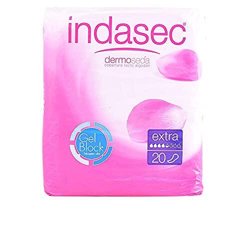 Indasec Dermoseda Compresa Incontinencia Extra Uds., Blanco, Aloe Vera, 20 Unidad